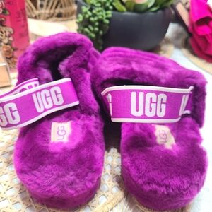 UGG Purple Fluffy Slippers
